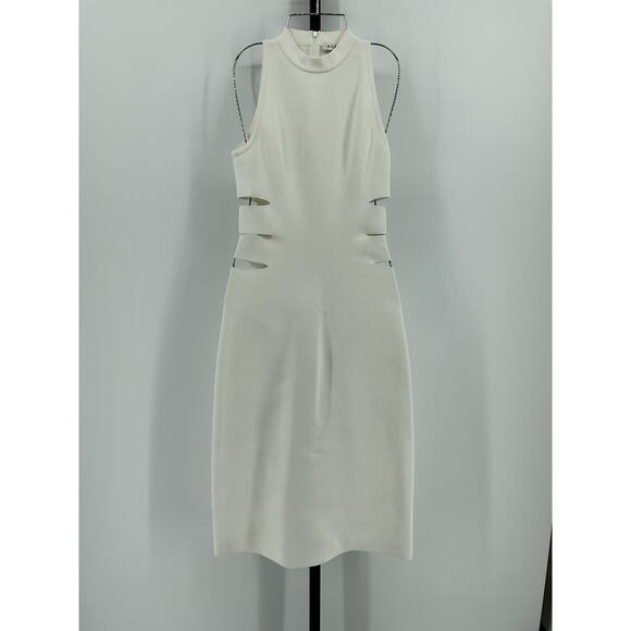 Alaia Sleeveless White Viscose Tube Dress Size 38 - Picture 2 of 6